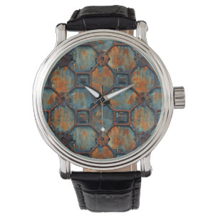 Reloj De Pulsera Rusty Iron Wall Clock