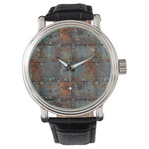 Reloj De Pulsera Rusty Iron Wall Clock