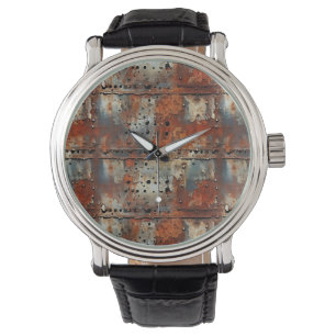 Reloj De Pulsera Rusty Iron Wall Clock