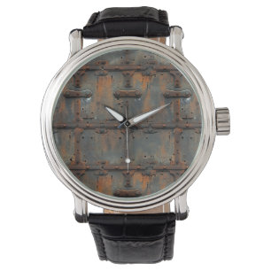 Reloj De Pulsera Rusty Iron Wall Clock