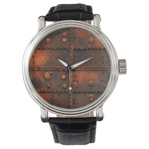 Reloj De Pulsera Rusty Iron Wall Clock