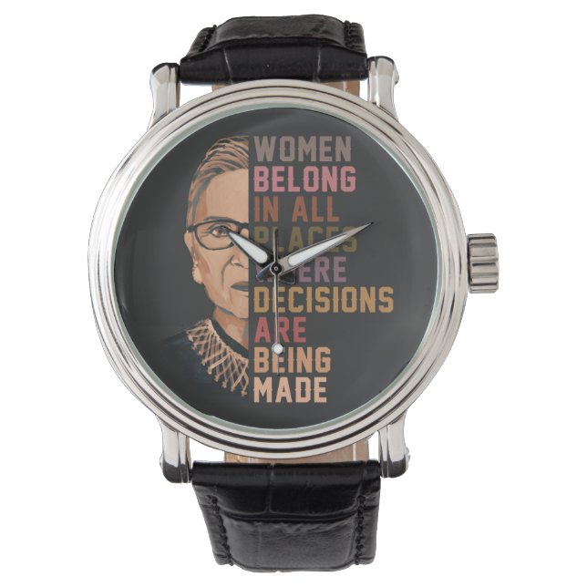 Reloj De Pulsera Ruth Bader Ginsburg RBG (Anverso)