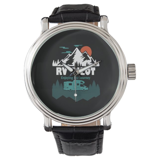 Reloj De Pulsera RV Pilot Camping Motorhome Travel Vacation Gift (Anverso)