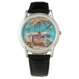 Reloj De Pulsera RV y palmeras retro