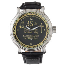 Reloj De Pulsera Sacerdote PERSONALIZADO EN 35° Aniversario DE LA O