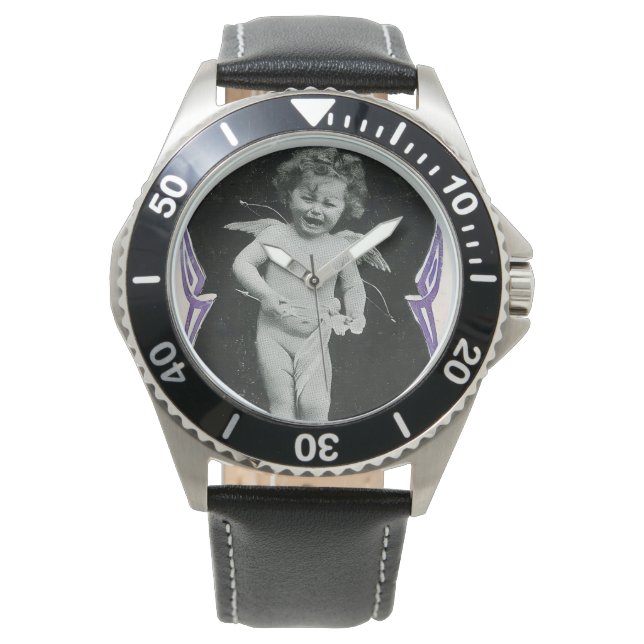 Reloj De Pulsera Sad Cherub Angel Print (Anverso)