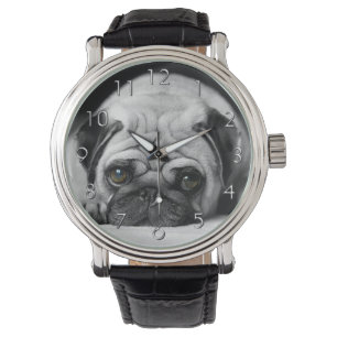 Reloj De Pulsera Sad Pug