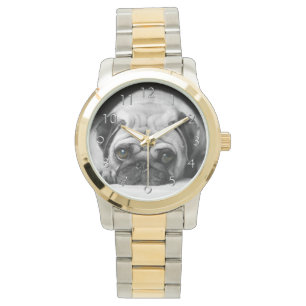 Reloj De Pulsera Sad Pug