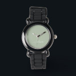 Reloj De Pulsera Sage Green Minimalista Moderno Monograma elegante<br><div class="desc">Presentamos nuestra elegante colección de monogramas Minimalistas y ecológicos: eleve su estética con serenidad sofisticada y elegancia intemporal. Nuestra colección muestra diseños minimalistas en un ambiente tranquilo y verde, complementado con refinados monogramas adaptados a su estilo personal. Desde papel pulido hasta accesorios versátiles, cada pieza de nuestra colección está meticulosamente...</div>