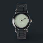 Reloj De Pulsera Sage Green Minimalista Moderno Monograma elegante<br><div class="desc">Presentamos nuestra elegante colección de monogramas Minimalistas y ecológicos: eleve su estética con serenidad sofisticada y elegancia intemporal. Nuestra colección muestra diseños minimalistas en un ambiente tranquilo y verde, complementado con refinados monogramas adaptados a su estilo personal. Desde papel pulido hasta accesorios versátiles, cada pieza de nuestra colección está meticulosamente...</div>