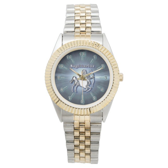 Reloj De Pulsera Sagittarius cromado (Anverso)