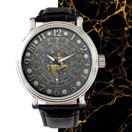 Reloj De Pulsera Sagittarius Watch, signo de zodiaco, Steampunk, ge