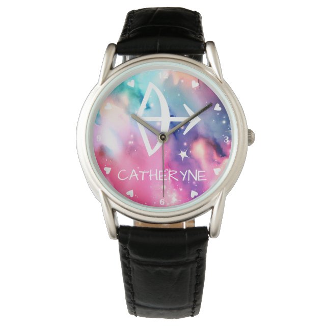 Reloj De Pulsera Sagittarius Zodiac Rótulo Impresionante pintura ac (Anverso)