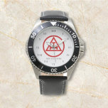Reloj De Pulsera Sagrado Arco Real Freemason Masonic Freemasonics<br><div class="desc">Sagrado Arco Real,  Masón,  Masonería,  Caridad,  Símbolo Masónico. Personalízalo con tu propio texto.</div>