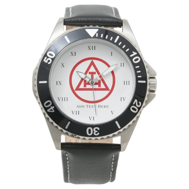 Reloj De Pulsera Sagrado Arco Real Freemason Masonic Freemasonics (Anverso)