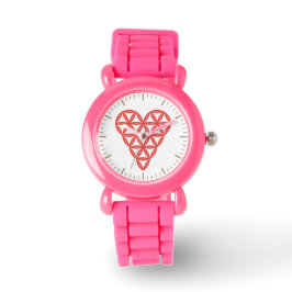 Reloj De Pulsera Sagrado Corazón - Corazón de la vida, 3D/Rojo.