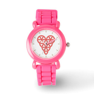 Reloj De Pulsera Sagrado Corazón - Corazón de la vida, 3D/Rojo.
