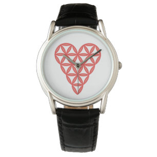 Reloj De Pulsera Sagrado Corazón - Corazón de la vida, 3D/Rojo.