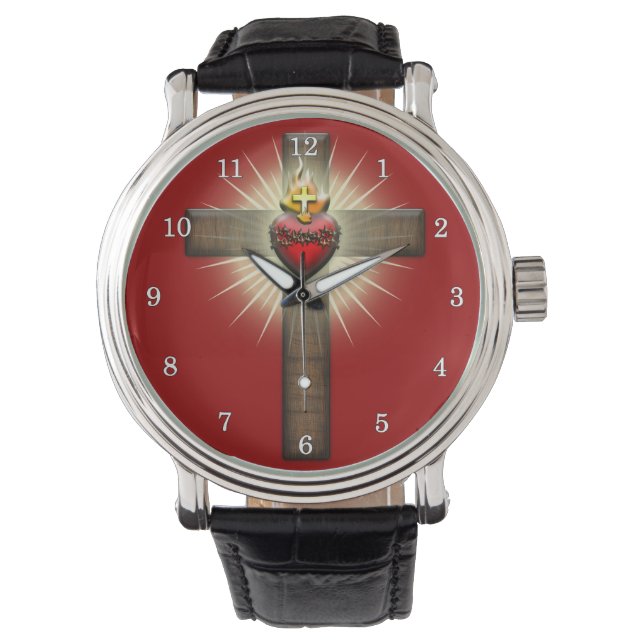 Reloj De Pulsera Sagrado Corazón de Jesús (Anverso)