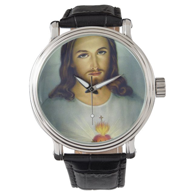 Reloj De Pulsera Sagrado Corazón De Jesús (Anverso)