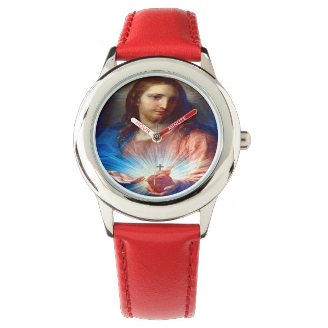Reloj De Pulsera Sagrado Corazón de Jesús (Anverso)