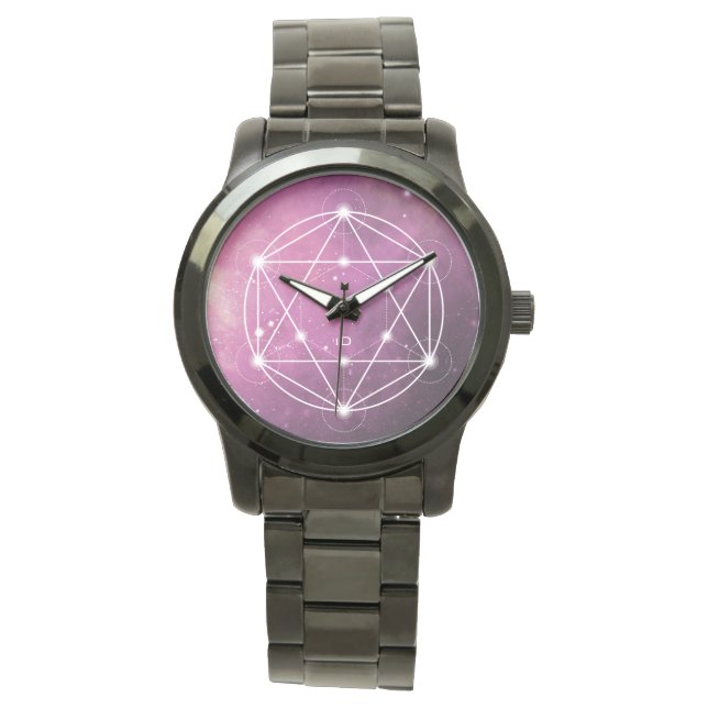 Reloj De Pulsera SAGRADO | cubo de metatrón geométrico (Anverso)