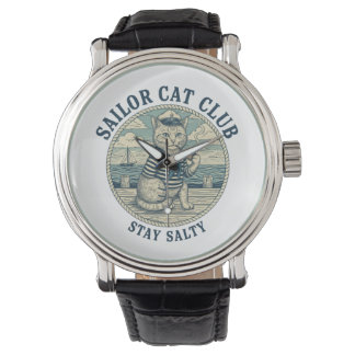 Reloj De Pulsera Sailor Cat Club