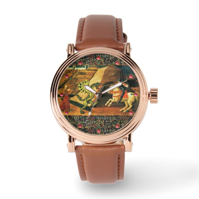 RELOJ DE PULSERA SAINT GEORGE, DRAGON Y PRINCESS (Anverso)
