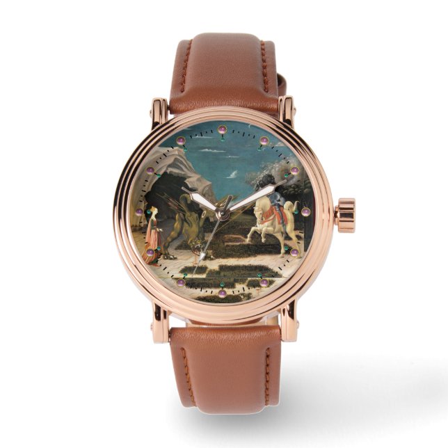 RELOJ DE PULSERA SAINT GEORGE, DRAGON Y PRINCESS (Anverso)