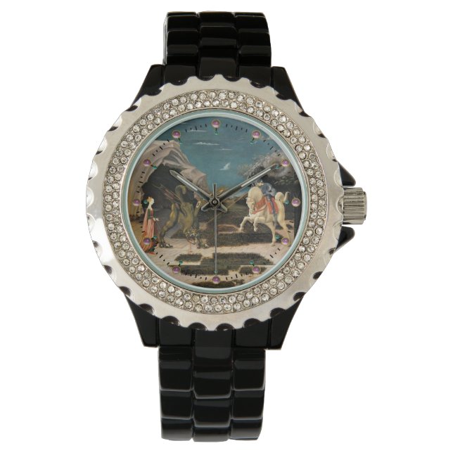 RELOJ DE PULSERA SAINT GEORGE, DRAGON Y PRINCESS (Anverso)