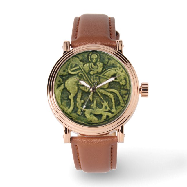 RELOJ DE PULSERA SAINT GEORGE Y DRAGON MEDALLION (Anverso)