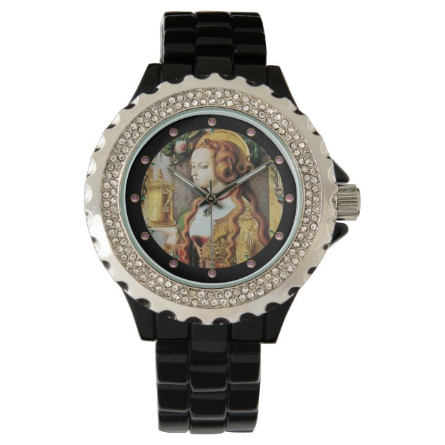 Reloj De Pulsera SAINT MARY MAGDALENE Gemstones rosa (Anverso)