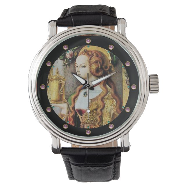 Reloj De Pulsera SAINT MARY MAGDALENE Gemstones rosa (Anverso)