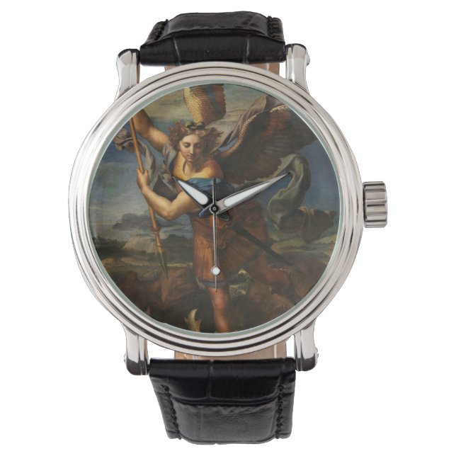 Reloj De Pulsera Saint Michael Vanquishing Satan (Anverso)