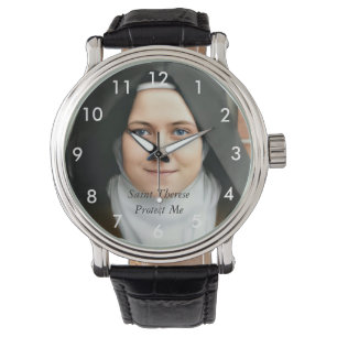 Reloj De Pulsera Saint Therese Protect Me