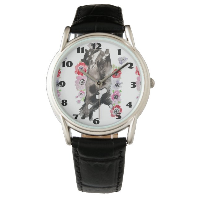 Reloj De Pulsera Sala de Niños Animales para Gatos De Tuxedo (Anverso)