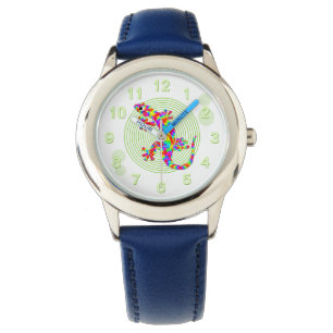 Reloj De Pulsera Salamander del arco iris de la diversión
