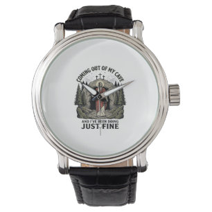 Reloj De Pulsera Saliendo de mi cueva vintage religioso divertido c