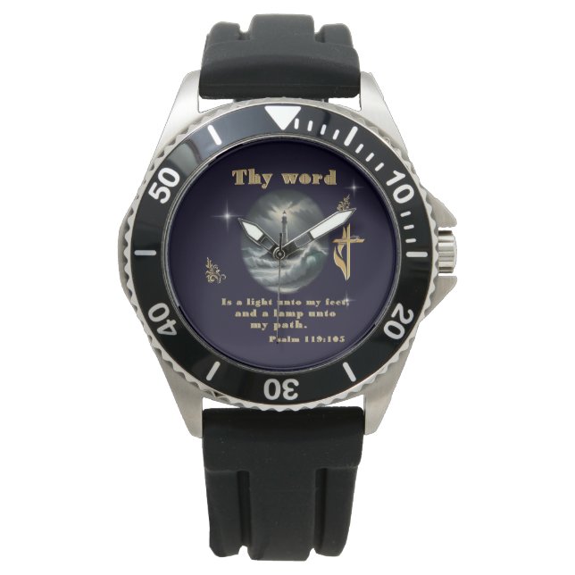 Reloj De Pulsera Salmo 119 (Anverso)