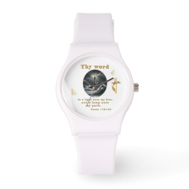 Reloj De Pulsera Salmo 119 (Anverso)