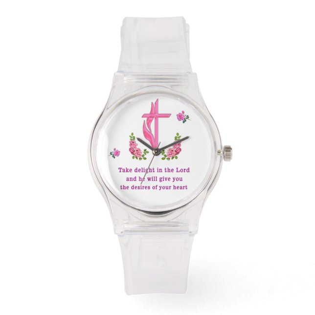 Reloj De Pulsera Salmos 37:4 (Anverso)