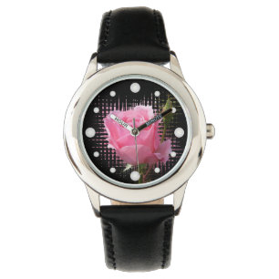 Reloj De Pulsera salpicadura rosa rosada