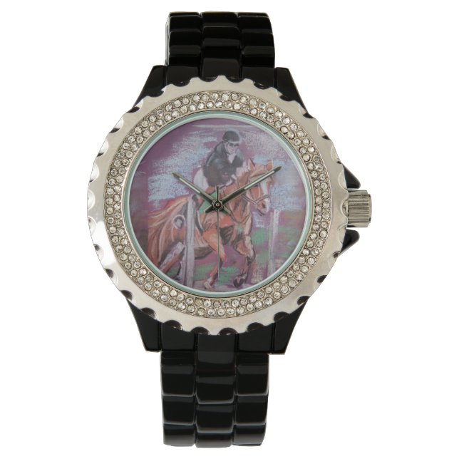 Reloj De Pulsera Salto a caballo de amapola (Anverso)