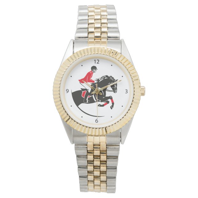 Reloj De Pulsera salto de espectáculo ecuestre (Anverso)