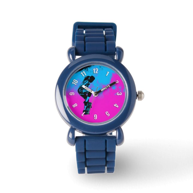 Reloj De Pulsera Salto en la luna - Skateboarder (Anverso)