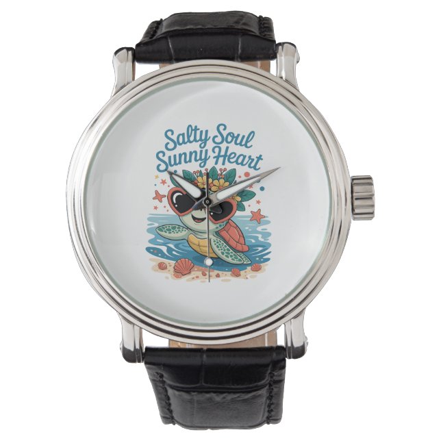Reloj De Pulsera Salty Soul Sunny Hearttle Summer (Anverso)