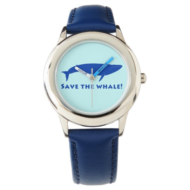 Reloj De Pulsera ¡Salven a las ballenas! (Anverso)