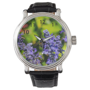Reloj De Pulsera Salvia Con Bumblebee