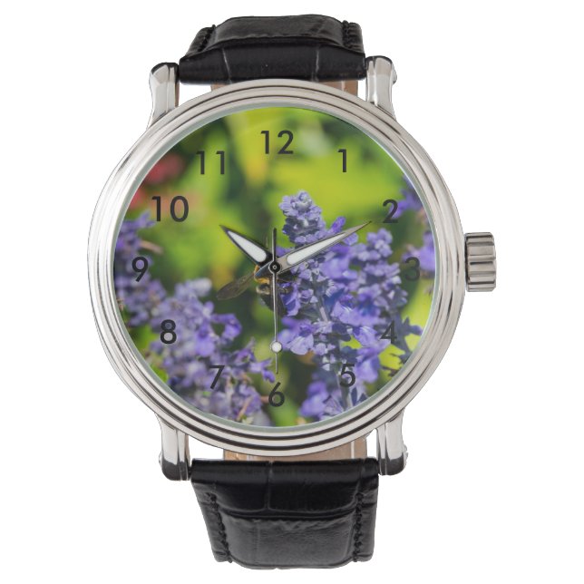 Reloj De Pulsera Salvia Con Bumblebee (Anverso)