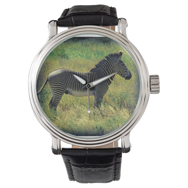 Reloj De Pulsera Samburu Zebra (Anverso)